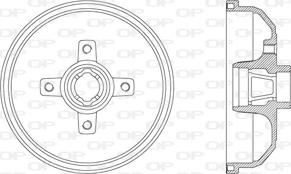 Open Parts BAD9021.40 - Гальмівний барабан autocars.com.ua