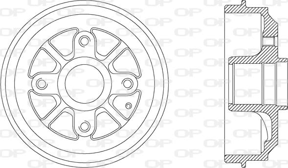 Open Parts BAD9027.30 - Гальмівний барабан autocars.com.ua