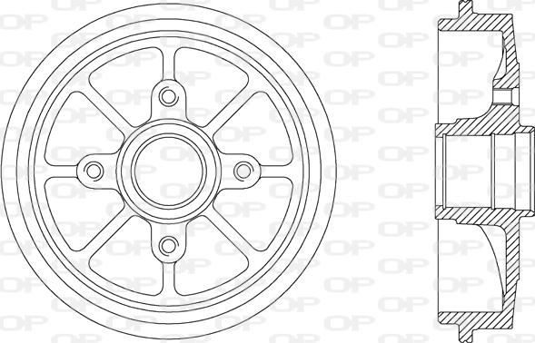 Open Parts BAD9029.30 - Гальмівний барабан autocars.com.ua