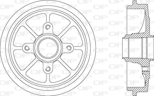 Open Parts BAD9030.30 - Гальмівний барабан autocars.com.ua