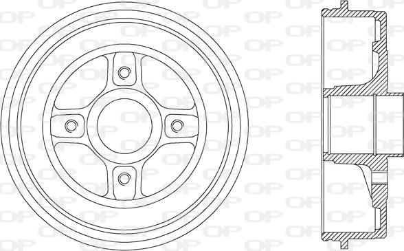 Open Parts BAD9041.30 - Гальмівний барабан autocars.com.ua