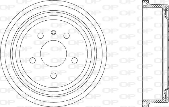 Open Parts BAD9050.20 - Гальмівний барабан autocars.com.ua