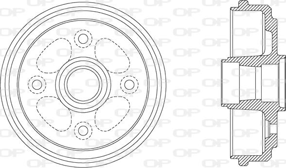 Open Parts BAD9051.40 - Гальмівний барабан autocars.com.ua