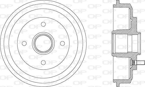 Open Parts BAD9052.30 - Гальмівний барабан autocars.com.ua