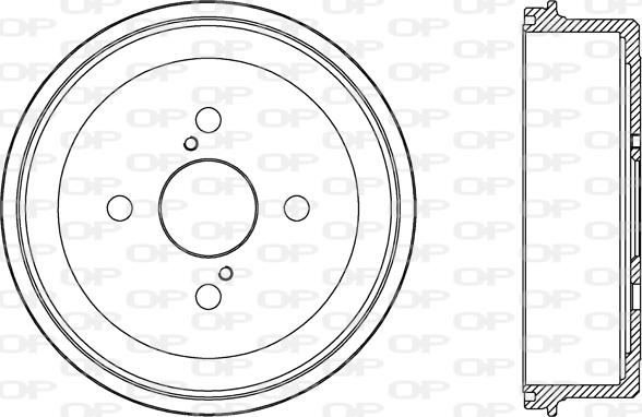 Open Parts BAD9053.10 - Гальмівний барабан autocars.com.ua