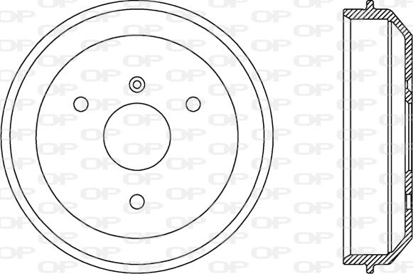 Open Parts BAD9055.10 - Гальмівний барабан autocars.com.ua