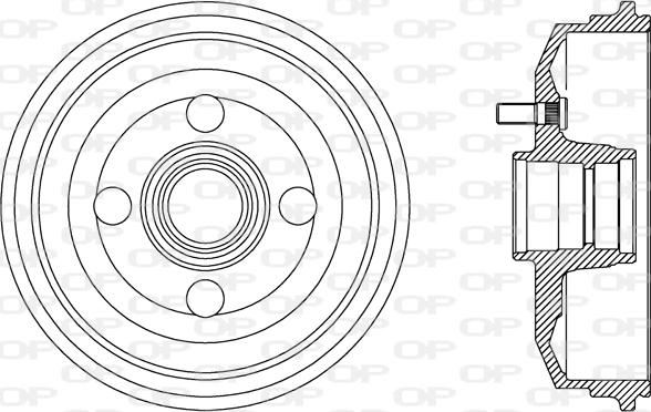 Open Parts BAD9058.40 - Гальмівний барабан autocars.com.ua