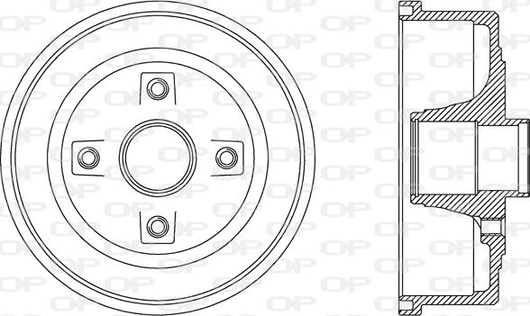 Open Parts BAD9061.30 - Гальмівний барабан autocars.com.ua