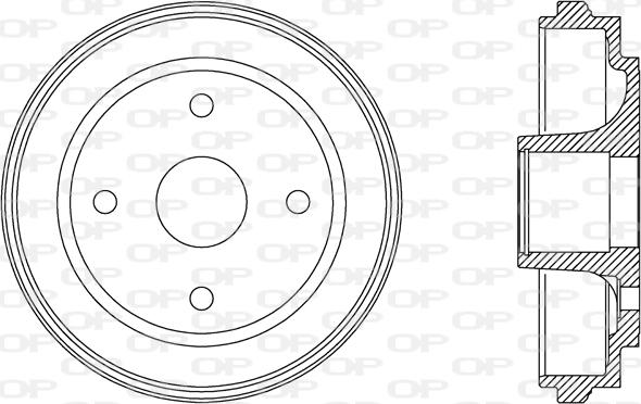 Open Parts BAD9063.30 - Гальмівний барабан autocars.com.ua