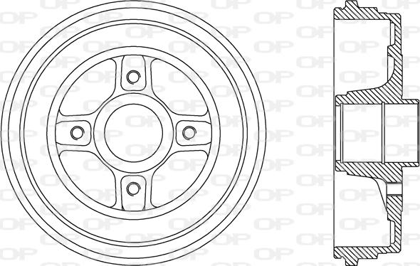 Open Parts BAD9069.30 - Гальмівний барабан autocars.com.ua