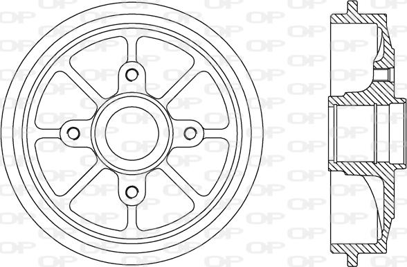 Open Parts BAD9070.30 - Гальмівний барабан autocars.com.ua