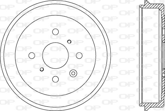 Open Parts BAD9071.10 - Гальмівний барабан autocars.com.ua