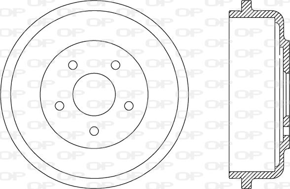 Open Parts BAD9073.10 - Гальмівний барабан autocars.com.ua