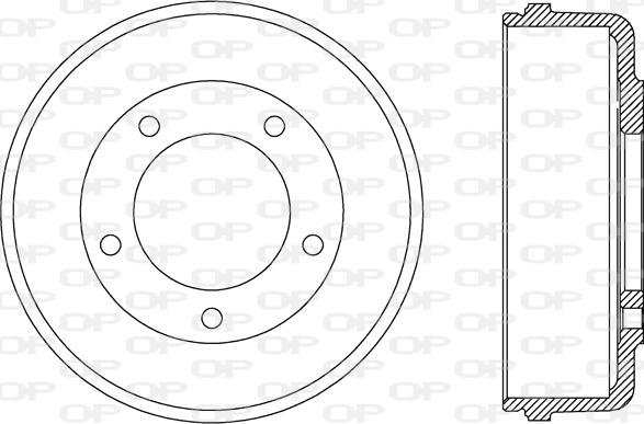 Open Parts BAD9074.10 - Гальмівний барабан autocars.com.ua