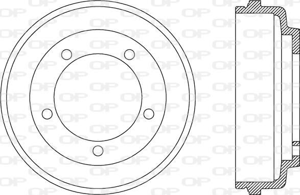 Open Parts BAD9075.10 - Гальмівний барабан autocars.com.ua