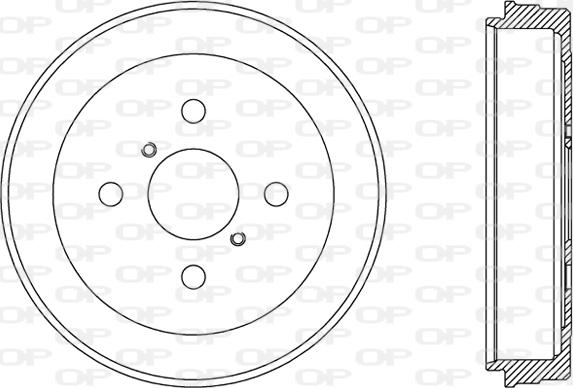 Open Parts BAD9077.10 - Гальмівний барабан autocars.com.ua