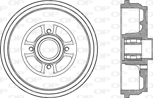 Open Parts BAD9087.31 - Гальмівний барабан autocars.com.ua