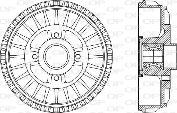 Open Parts BAD9091.31 - Гальмівний барабан autocars.com.ua