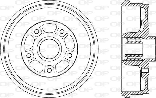 Open Parts BAD9092.31 - Гальмівний барабан autocars.com.ua