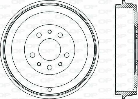 Open Parts BAD9093.10 - Гальмівний барабан autocars.com.ua