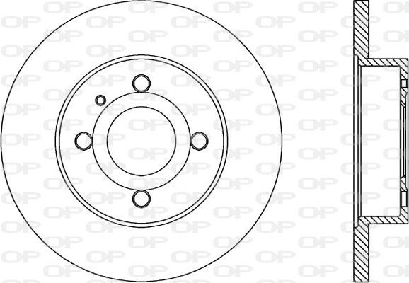 Open Parts BDA1013.10 - Гальмівний диск autocars.com.ua