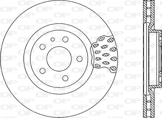 Open Parts BDA1017.20 - Гальмівний диск autocars.com.ua