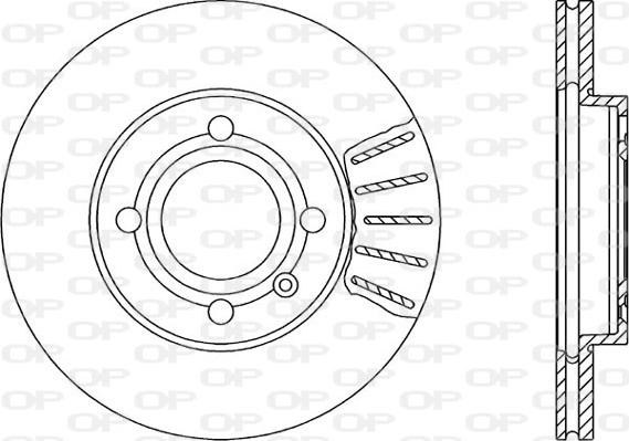 Open Parts BDA1027.20 - Гальмівний диск autocars.com.ua