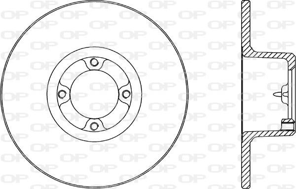 Open Parts BDA1060.10 - Гальмівний диск autocars.com.ua