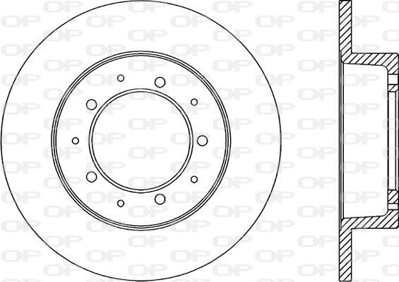 Open Parts BDA1061.10 - Гальмівний диск autocars.com.ua