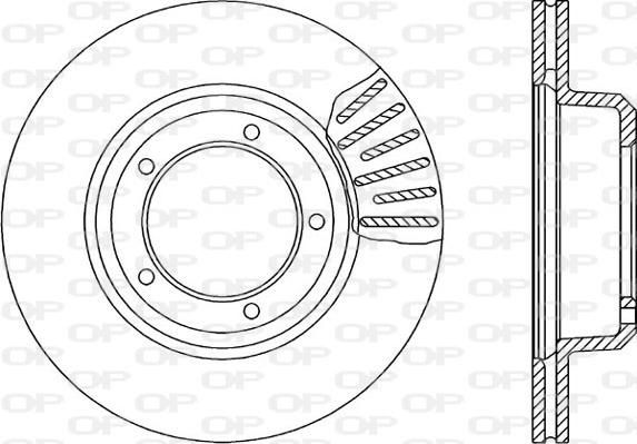 Open Parts BDA1064.20 - Гальмівний диск autocars.com.ua