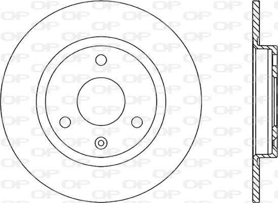 Open Parts BDA1105.10 - Гальмівний диск autocars.com.ua