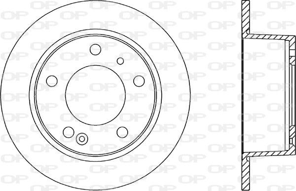 Open Parts BDA1110.10 - Гальмівний диск autocars.com.ua