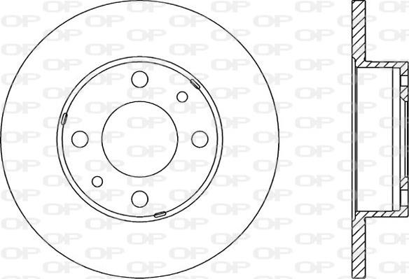 Open Parts BDA1131.10 - Гальмівний диск autocars.com.ua