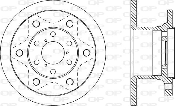 Open Parts BDA1132.10 - Гальмівний диск autocars.com.ua