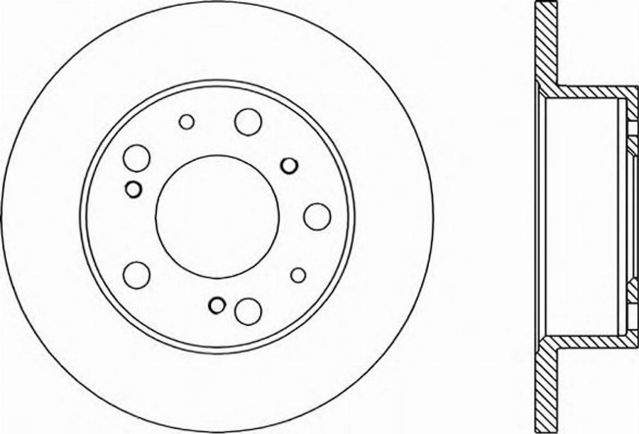 Open Parts BDA113410 - Тормозной диск autodnr.net