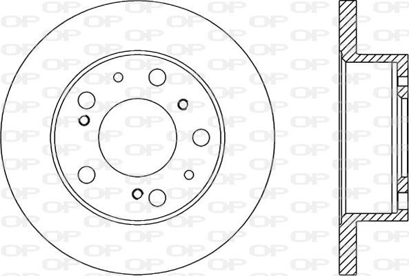 Open Parts BDA1136.10 - Гальмівний диск autocars.com.ua