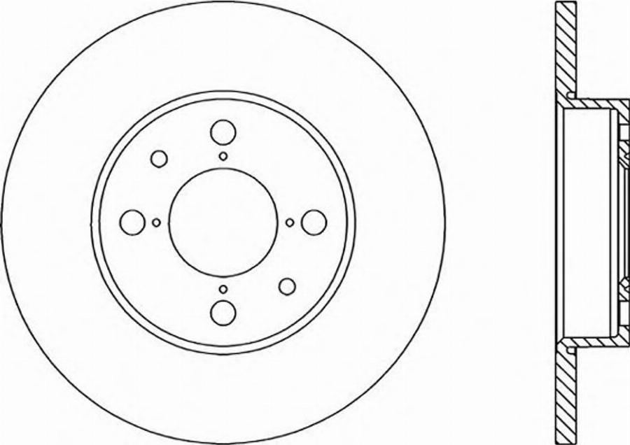 Open Parts BDA1141.10 - Гальмівний диск autocars.com.ua