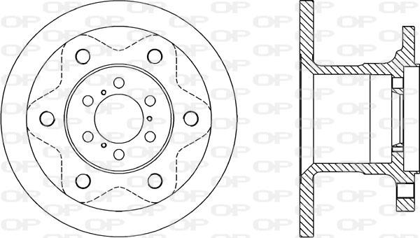 Open Parts BDA1143.10 - Гальмівний диск autocars.com.ua