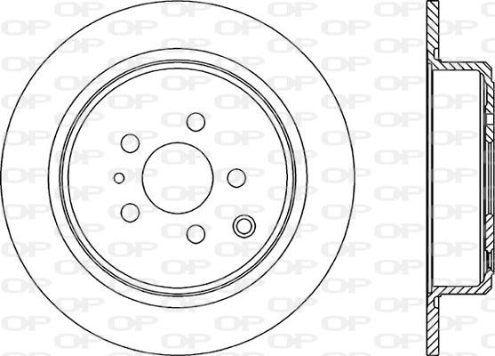 Open Parts BDA1149.10 - Гальмівний диск autocars.com.ua