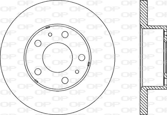 Open Parts BDA1150.10 - Гальмівний диск autocars.com.ua