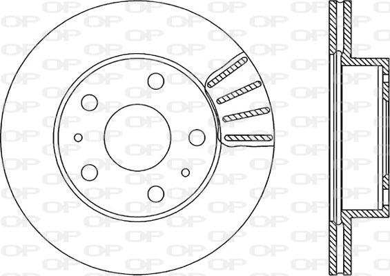 Open Parts BDA1152.20 - Гальмівний диск autocars.com.ua