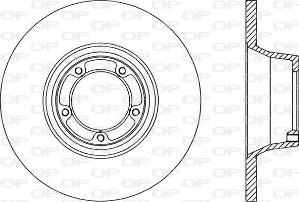 Open Parts BDA1159.10 - Гальмівний диск autocars.com.ua