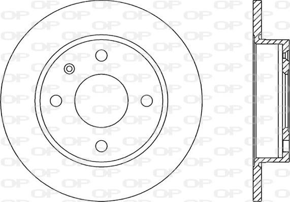 Open Parts BDA1175.10 - Гальмівний диск autocars.com.ua