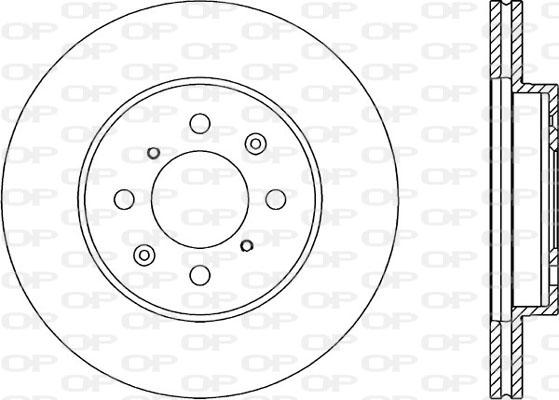 Open Parts BDA1215.20 - Гальмівний диск autocars.com.ua