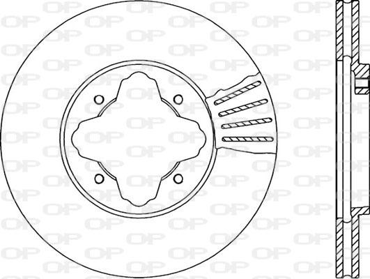 Open Parts BDA1222.20 - Гальмівний диск autocars.com.ua