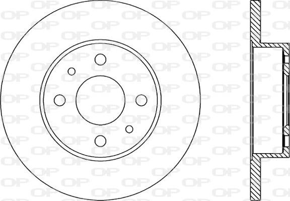 Open Parts BDA1229.10 - Гальмівний диск autocars.com.ua