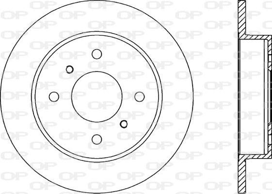 Open Parts BDA1391.10 - Гальмівний диск autocars.com.ua