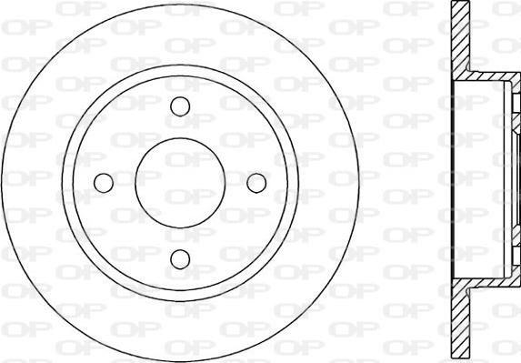 Open Parts BDA1395.10 - Тормозной диск autodnr.net