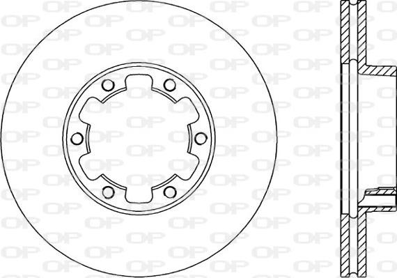 Open Parts BDA1398.20 - Гальмівний диск autocars.com.ua