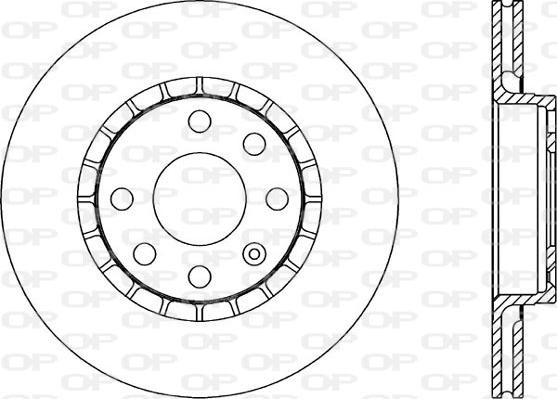 Open Parts BDA1415.20 - Гальмівний диск autocars.com.ua